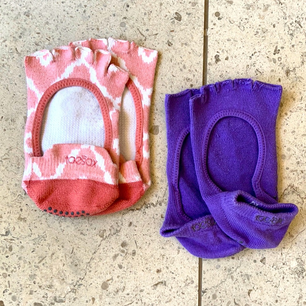 TOESOX Bellarina Half-Toe Yoga Grip Socks 2 pair